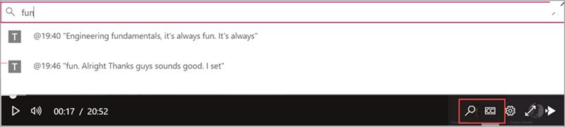the transcription options in a meeting